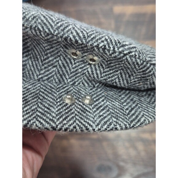 Minnesota Hats Men's Brown/white  Newsboy Cabbie wool Cap Made In USA - Picture 2 of 5